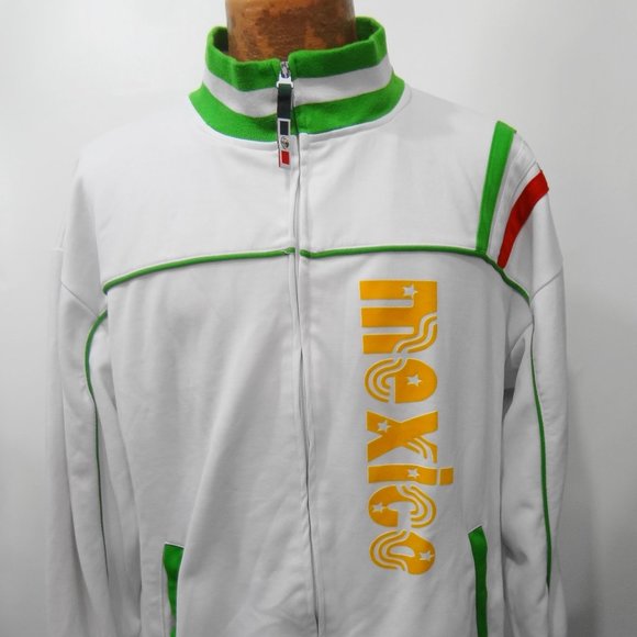 Mexico XL Soccer Football White Warm-Up Jacket #10 - Picture 1 of 5